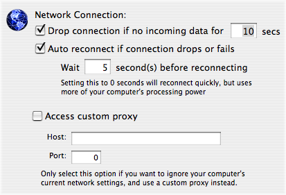 Network connection options